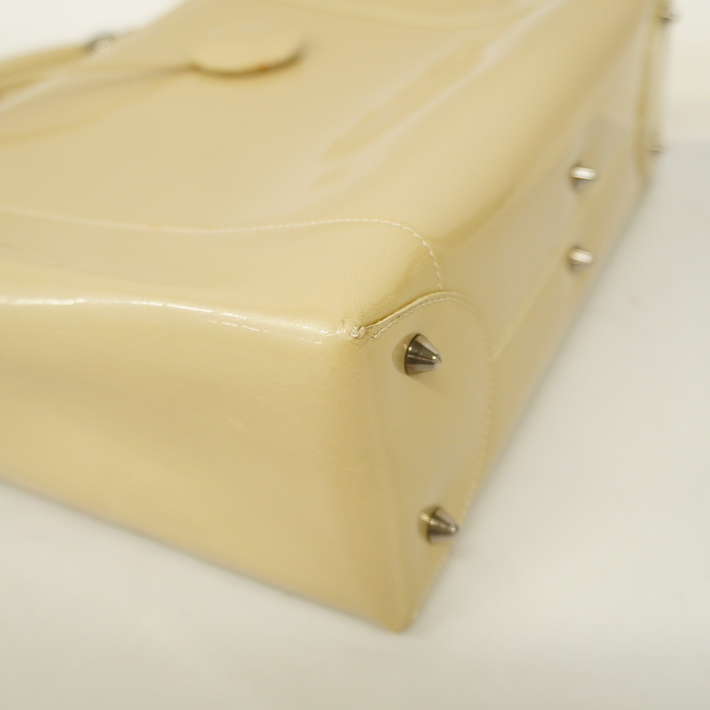 Christian Dior Maris Pearl Enamel Leather Handbag - Picture 7 of 11